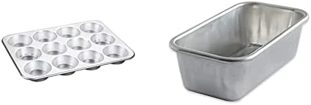 Nordic Ware Tural Aluminum Commercial Muffin Pan, 12 Cup & -45900-Loaf, 1-1/2 Pound, Natural Aluminum Commercial Loaf Pan, Silver 10 Nordic Ware Tural Aluminum Commercial Muffin Pan, 12 Cup & -45900-Loaf, 1-1/2 Pound, Natural Aluminum Commercial Loaf Pan, Silver - Image 10