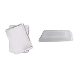 Nordic Ware Tural Aluminum Commercial Baker's Half Sheet, 2-Pack, Silver & Half Sheet Lid, 13x18