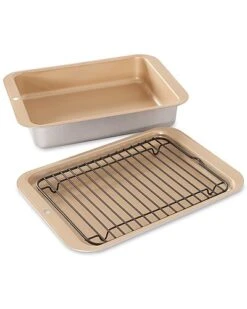 Nordic Ware Nstick Compact Ovenware 3pc Broil And Bake Set Home