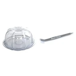 Nordic Ware Cake Keeper, Deluxe Bundt, Clear & Ultimate Bundt Cleaning Tool
