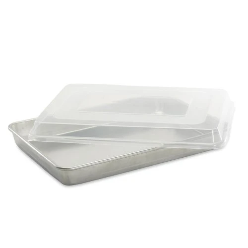 Nordic Ware Tural High Sided Sheet Cake Pan, Silver 1 Nordic Ware Tural High Sided Sheet Cake Pan, Silver
