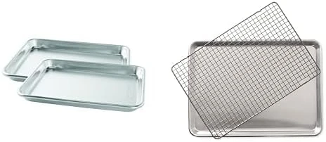 Nordic Ware 3 Piece Baker's Delight Set, 1 Pack, Aluminum And 43343 Oven Safe Nonstick Baking & Cooling Grid (1/2 Sheet), One Size, Steel 6 Nordic Ware 3 Piece Baker's Delight Set, 1 Pack, Aluminum And 43343 Oven Safe Nonstick Baking & Cooling Grid (1/2 Sheet), One Size, Steel - Image 6