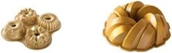 Nordic Ware 91377 Nordicware 9 Cup Bundt Quartet Pan, Gold -Nordic Ware 31Kz907ZxoL. AC