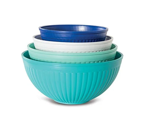 Nordic Ware Prep & Serve Mixing Bowl Set, 4-pc, Set Of 4, Coastal Colors, 5000ml 1 Nordic Ware Prep & Serve Mixing Bowl Set, 4-pc, Set Of 4, Coastal Colors, 5000ml