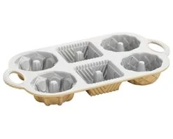 Nordic Ware Geo Bundtlette Pan, One Size, Gold -Nordic Ware 31TqcaxZZEL