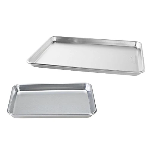 Nordic Ware Tural Aluminum Commercial Baker's Half Sheet And Baker's Quarter Sheet 1 Nordic Ware Tural Aluminum Commercial Baker's Half Sheet And Baker's Quarter Sheet