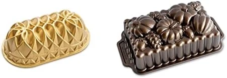 Nordic Ware Jubilee Loaf Pan, 6 Cup, Gold 8 Nordic Ware Jubilee Loaf Pan, 6 Cup, Gold - Image 8