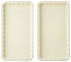 Nordic Ware Celebrations Stackable Loaf Pan, Set Of 2, Navy, White