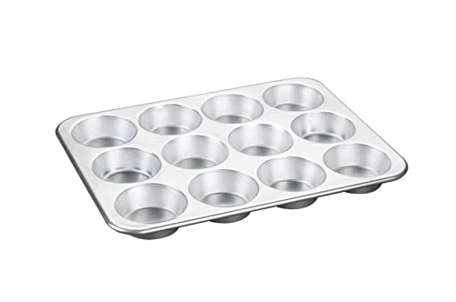 Nordic Ware Tural Aluminum Commercial Muffin Pan, 12 Cup & -45900-Loaf, 1-1/2 Pound, Natural Aluminum Commercial Loaf Pan, Silver 2 Nordic Ware Tural Aluminum Commercial Muffin Pan, 12 Cup & -45900-Loaf, 1-1/2 Pound, Natural Aluminum Commercial Loaf Pan, Silver - Image 2