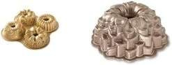 Nordic Ware 91377 Nordicware 9 Cup Bundt Quartet Pan, Gold -Nordic Ware 31gWtk2muBL. AC