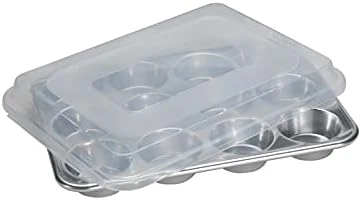 Nordic Ware Tural Aluminum Commercial Muffin Pan, 12 Cup & -45900-Loaf, 1-1/2 Pound, Natural Aluminum Commercial Loaf Pan, Silver 11 Nordic Ware Tural Aluminum Commercial Muffin Pan, 12 Cup & -45900-Loaf, 1-1/2 Pound, Natural Aluminum Commercial Loaf Pan, Silver - Image 11