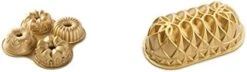 Nordic Ware 91377 Nordicware 9 Cup Bundt Quartet Pan, Gold -Nordic Ware 31u1NRaPp0L. AC
