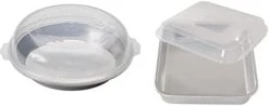 Nordic Ware Tural Aluminum Commercial Hi-Dome Covered Pie Pan & Natural Aluminum Commercial Square Cake Pan With Lid, Exterior 9.88 X 9.88 Inches 20 Nordic Ware Tural Aluminum Commercial Hi-Dome Covered Pie Pan & Natural Aluminum Commercial Square Cake Pan With Lid, Exterior 9.88 X 9.88 Inches -Nordic Ware 31z9GOrIh1L. AC