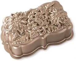 Nordic Ware Ldflower Loaf Pan, 6-Cup, Toffee -Nordic Ware 412QYUrchL. AC