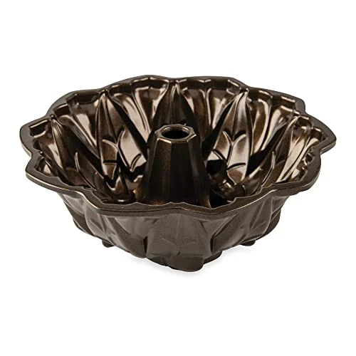 Nordic Ware Harvest Leaves Bundt Pan, Bronze & Wildflower Loaf Pan, 6-Cup, Toffee 3 Nordic Ware Harvest Leaves Bundt Pan, Bronze & Wildflower Loaf Pan, 6-Cup, Toffee - Image 3