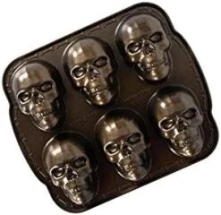 Nordic Ware Skull Cakelet Halloween Bakeware, Haunted Pan, Bronze 18 Nordic Ware Skull Cakelet Halloween Bakeware, Haunted Pan, Bronze -Nordic Ware 419jAe7yM1L. AC