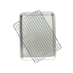- 43172AMZM Nordic Ware Half Sheet With Oven Safe Nonstick Grid, 2 Piece Set, Natural & Naturals® Quarter Sheet With Oven-Safe Nonstick Grid -Nordic Ware 41JaaquqtPL