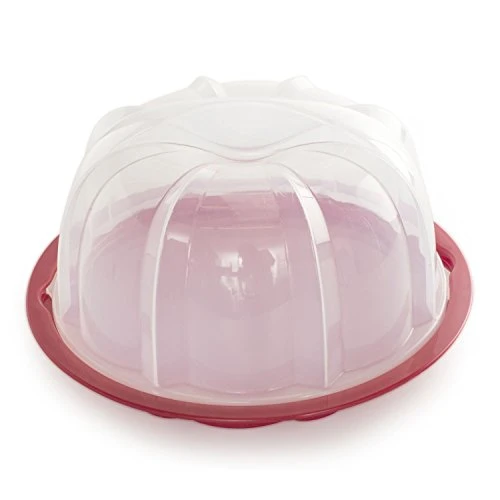 Nordic Ware Bundt Cake Keeper, Plastic, 13 In L X 12 In W X 7 In H, Red 1 Nordic Ware Bundt Cake Keeper, Plastic, 13 In L X 12 In W X 7 In H, Red
