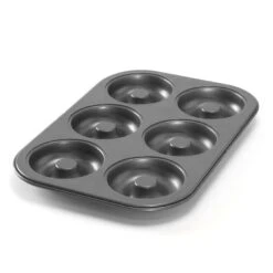 Nordic Ware 6 Cavity Donut Pan, Metal