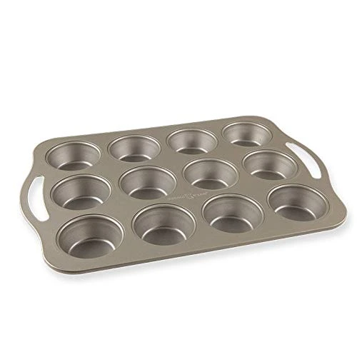Nordic Ware Treat Nonstick 12 Cavity Muffin Pan, Silver 1 Nordic Ware Treat Nonstick 12 Cavity Muffin Pan, Silver