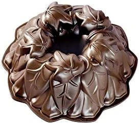 Nordic Ware Harvest Leaves Bundt Pan, Bronze & Wildflower Loaf Pan, 6-Cup, Toffee 6 Nordic Ware Harvest Leaves Bundt Pan, Bronze & Wildflower Loaf Pan, 6-Cup, Toffee - Image 6