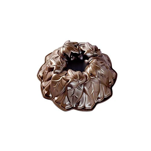 Nordic Ware Harvest Leaves Bundt Pan, Bronze & Wildflower Loaf Pan, 6-Cup, Toffee 2 Nordic Ware Harvest Leaves Bundt Pan, Bronze & Wildflower Loaf Pan, 6-Cup, Toffee - Image 2