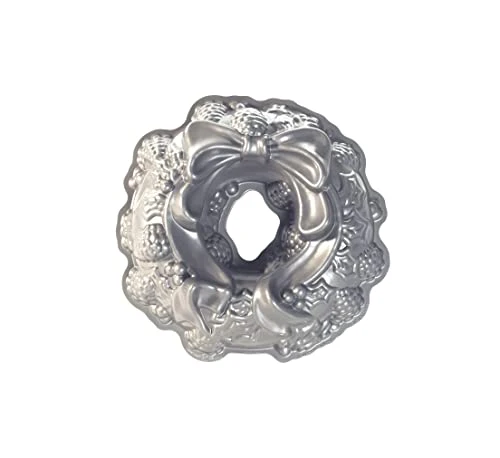 Nordic Ware Platinum Holiday Wreath Bundt Pan 1 Nordic Ware Platinum Holiday Wreath Bundt Pan