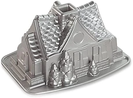 Nordic Ware Cozy Village Gingerbread House, 6 Cups, Silver 7 Nordic Ware Cozy Village Gingerbread House, 6 Cups, Silver - Image 7