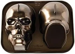 Nordic Ware Skull Cakelet Halloween Bakeware, Haunted Pan, Bronze 19 Nordic Ware Skull Cakelet Halloween Bakeware, Haunted Pan, Bronze -Nordic Ware 41adoZ76S1L. AC