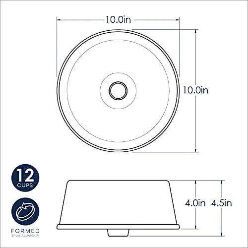 Nordic Ware Proform Cake Pan Angel Food, 10 Inch, Grey 3 Nordic Ware Proform Cake Pan Angel Food, 10 Inch, Grey - Image 3