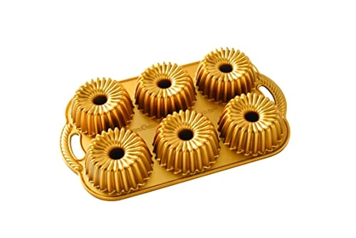 Nordic Ware Brilliance Bundtlette, 5 Cup, Gold 1 Nordic Ware Brilliance Bundtlette, 5 Cup, Gold