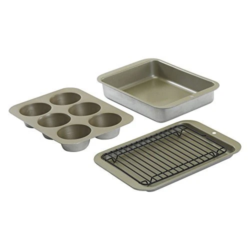 Nordic Ware Compact Ovenware Aluminized Steel 5 Piece Bakeware Set 1 Nordic Ware Compact Ovenware Aluminized Steel 5 Piece Bakeware Set