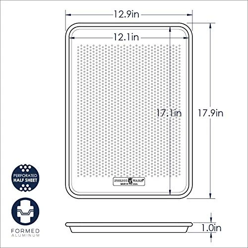 Nordic Ware Perforated Crisping Half Sheet 2 Nordic Ware Perforated Crisping Half Sheet - Image 2