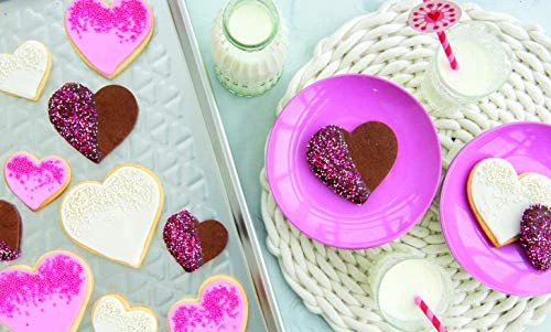 Nordic Ware Heart Embossed Half Sheet, Silver 4 Nordic Ware Heart Embossed Half Sheet, Silver - Image 4