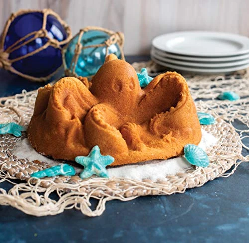 Nordic Ware Octopus Cake Pan, 10 Cup Capacity, Party Time Collection 3 Nordic Ware Octopus Cake Pan, 10 Cup Capacity, Party Time Collection - Image 3