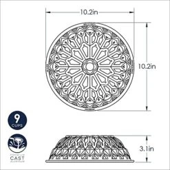 Nordic Ware Stained Glass Bundt Pan, Metallic -Nordic Ware 516TDAJ7GeS