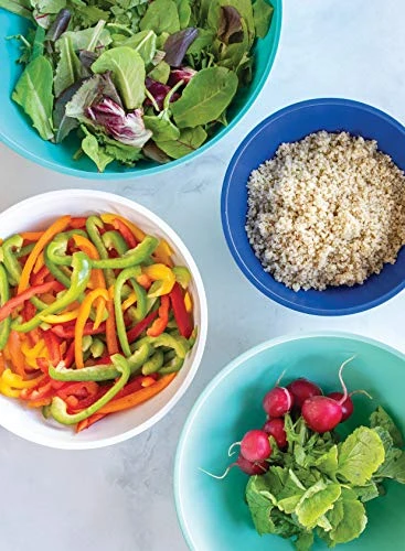 Nordic Ware Prep & Serve Mixing Bowl Set, 4-pc, Set Of 4, Coastal Colors, 5000ml 2 Nordic Ware Prep & Serve Mixing Bowl Set, 4-pc, Set Of 4, Coastal Colors, 5000ml - Image 2