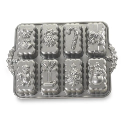 Nordic Ware Holiday Mini Loaves Pan & Wildflower Loaf Pan, 6-Cup, Toffee 2 Nordic Ware Holiday Mini Loaves Pan & Wildflower Loaf Pan, 6-Cup, Toffee - Image 2