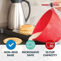 Nordic Ware Plastic Better Batter Bowl, 10-Cup, Red 8 Nordic Ware Plastic Better Batter Bowl, 10-Cup, Red -Nordic Ware 51P0P4arkgL