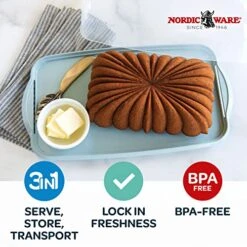 Nordic Ware Loaf Cake Keeper, Blue,12.8"L X 7.3"W X 4.6"H 11 Nordic Ware Loaf Cake Keeper, Blue,12.8"L X 7.3"W X 4.6"H -Nordic Ware 51QELrLX5xL