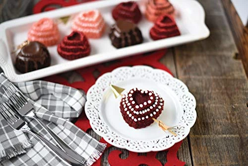Nordic Ware Cast Bundt Bakeware Tiered Heart Cakelets Toffee, 3-Cup 3 Nordic Ware Cast Bundt Bakeware Tiered Heart Cakelets Toffee, 3-Cup - Image 3