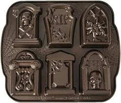 Nordic Ware Skull Cakelet Halloween Bakeware, Haunted Pan, Bronze 23 Nordic Ware Skull Cakelet Halloween Bakeware, Haunted Pan, Bronze -Nordic Ware 51ZabgQXJS. AC