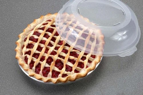 Nordic Ware Tural Aluminum Commercial Hi-Dome Covered Pie Pan & Natural Aluminum Commercial Square Cake Pan With Lid, Exterior 9.88 X 9.88 Inches 3 Nordic Ware Tural Aluminum Commercial Hi-Dome Covered Pie Pan & Natural Aluminum Commercial Square Cake Pan With Lid, Exterior 9.88 X 9.88 Inches - Image 3