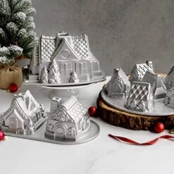 Nordic Ware Cozy Village Gingerbread House, 6 Cups, Silver 10 Nordic Ware Cozy Village Gingerbread House, 6 Cups, Silver -Nordic Ware 51eJQdrlzvL