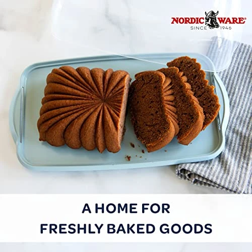 Nordic Ware Loaf Cake Keeper, Blue,12.8"L X 7.3"W X 4.6"H 2 Nordic Ware Loaf Cake Keeper, Blue,12.8"L X 7.3"W X 4.6"H - Image 2