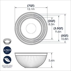 Nordic Ware Prep & Serve Mixing Bowl Set, 4-pc, Set Of 4, Coastal Colors, 5000ml 17 Nordic Ware Prep & Serve Mixing Bowl Set, 4-pc, Set Of 4, Coastal Colors, 5000ml -Nordic Ware 51ohLCpLyTL