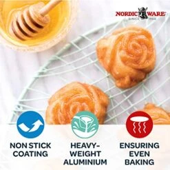 Nordic Ware Rosebud Baking Pan, 2-1/4 Cup Capacity, Copper 10 Nordic Ware Rosebud Baking Pan, 2-1/4 Cup Capacity, Copper -Nordic Ware 51y5UxiNCWL