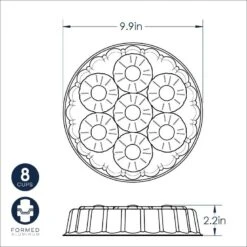 Nordic Ware Cake Pan Pineapple Upsidedown, 8-cup, Sea Glass 7 Nordic Ware Cake Pan Pineapple Upsidedown, 8-cup, Sea Glass -Nordic Ware 616DPqFAs4L