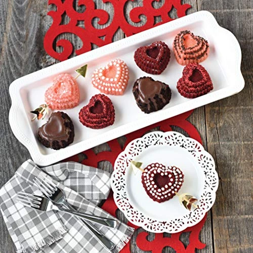 Nordic Ware Cast Bundt Bakeware Tiered Heart Cakelets Toffee, 3-Cup 2 Nordic Ware Cast Bundt Bakeware Tiered Heart Cakelets Toffee, 3-Cup - Image 2