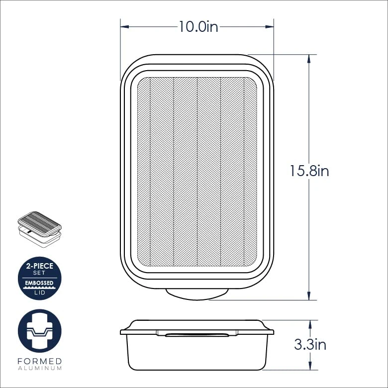 Nordic Ware 9x13 With Prism Metal Lid 5 Nordic Ware 9x13 With Prism Metal Lid - Image 5